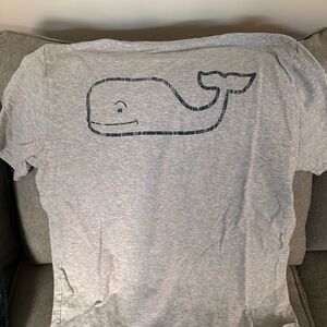 Vineyard Vines Heather Gray Pocket Tee